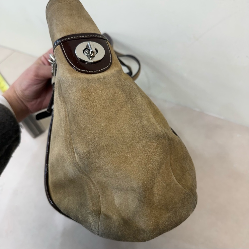 Coach Hampton Suede Tote Bag - Picture 3 of 11